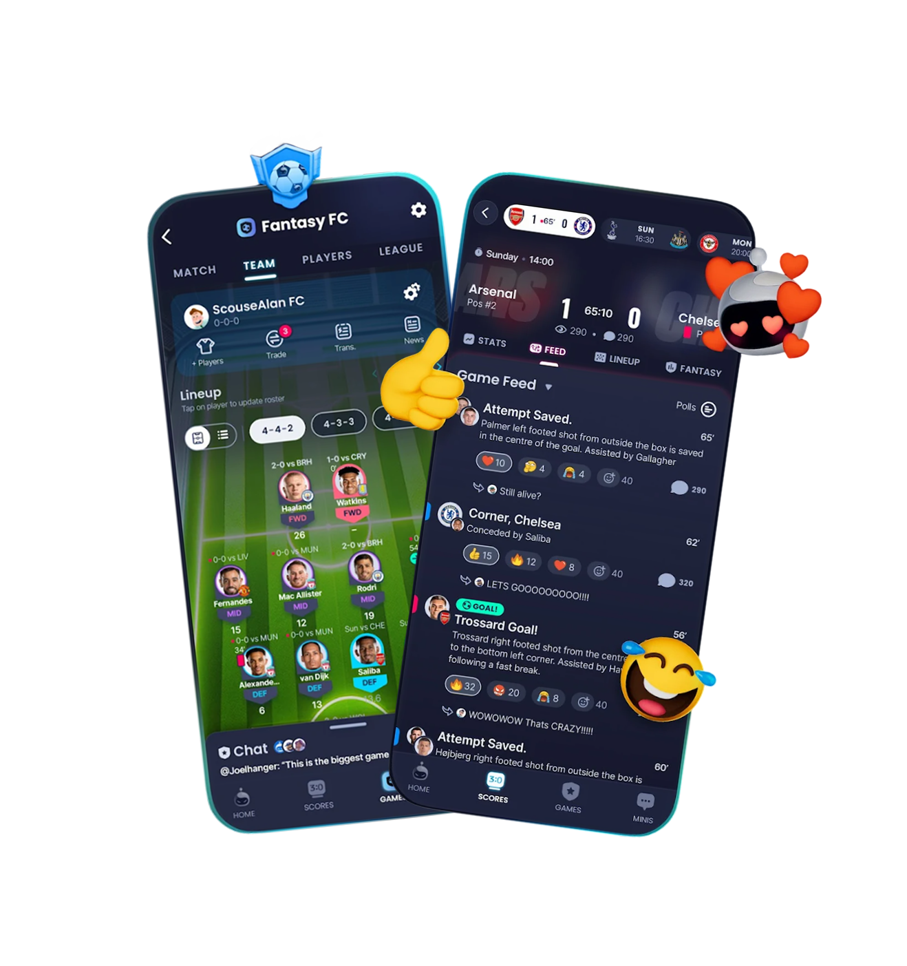 Fantasy Sports Mobile App Interface